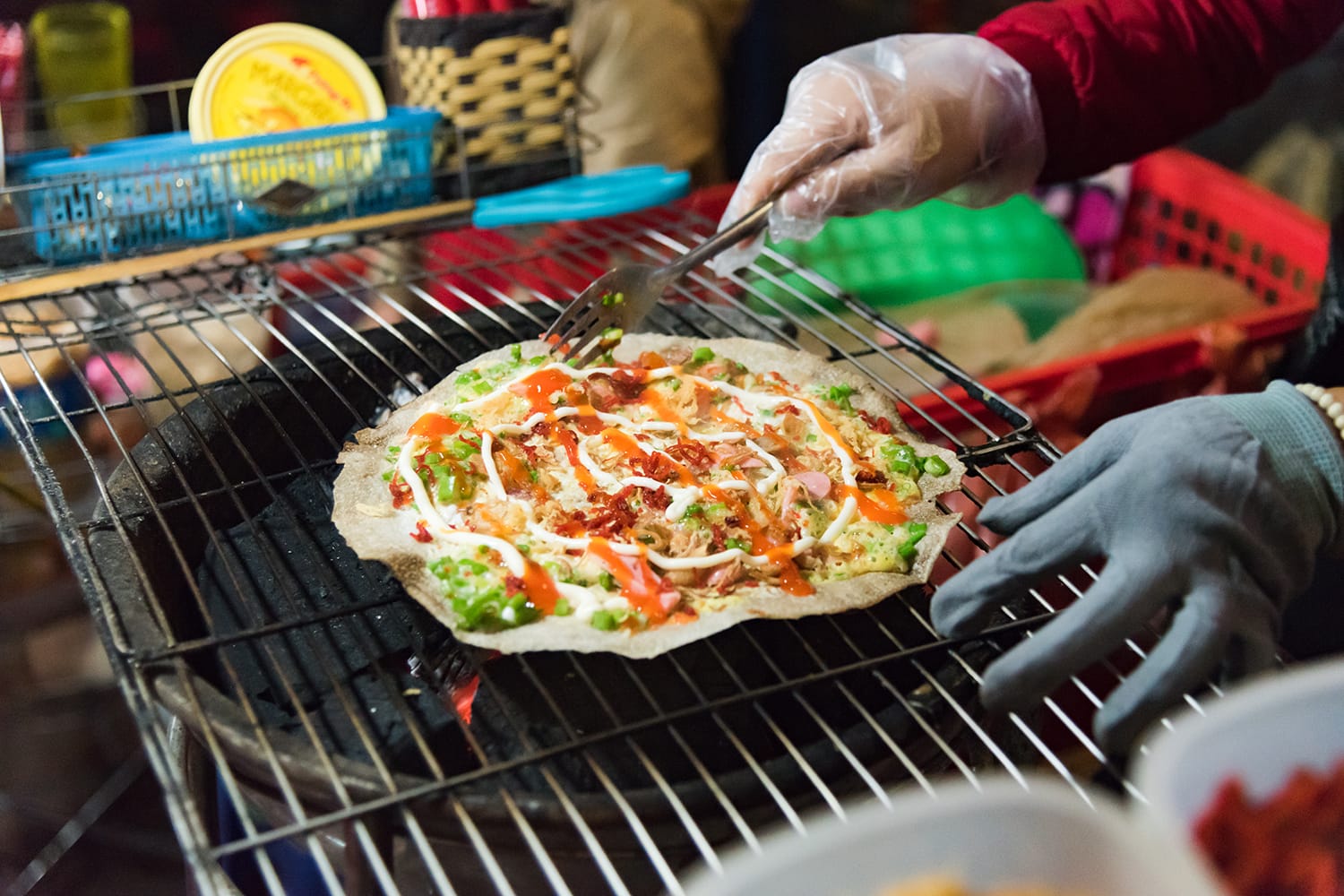 Vietnamese Street Food at Night Market