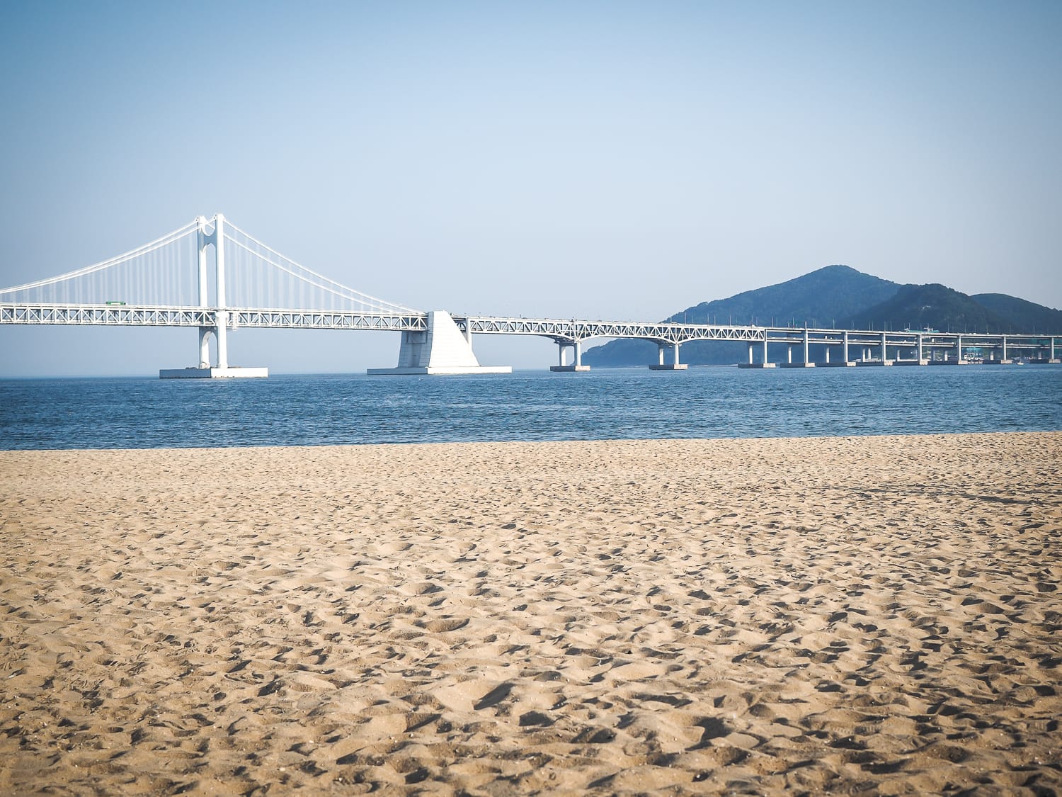 Gwangalli Beach in Busan, South Korea