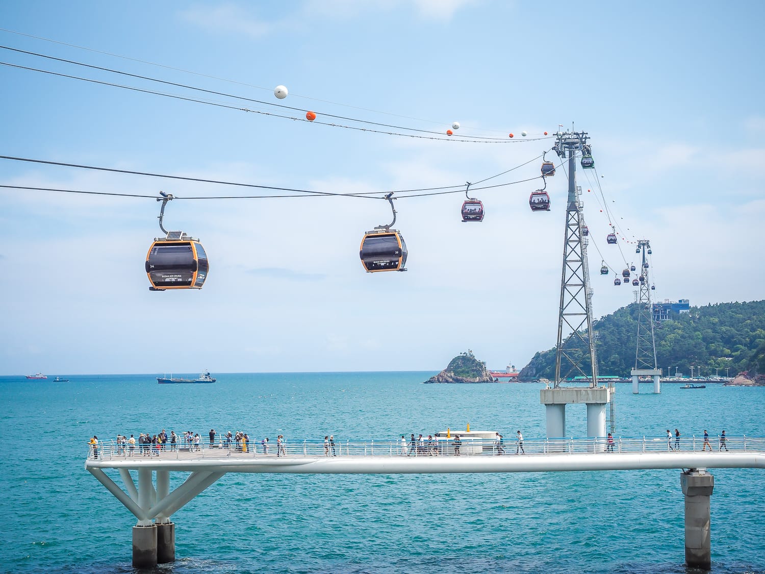 Songo Cable Cloud Walkway in Busan, South Korea