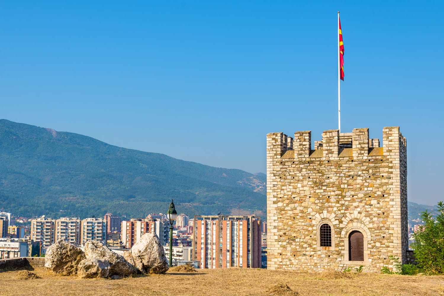 View of Skopje from the fortress, Macedonia