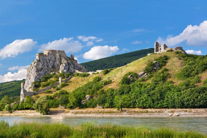 Devin castle on Danube river in Slovakia