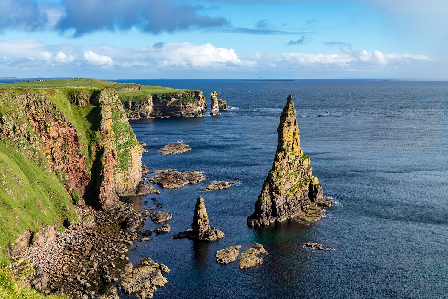 Duncansby Head is the most north-easterly part of the Scottish mainland, including even the famous John o` Groats, Caithness, Highland