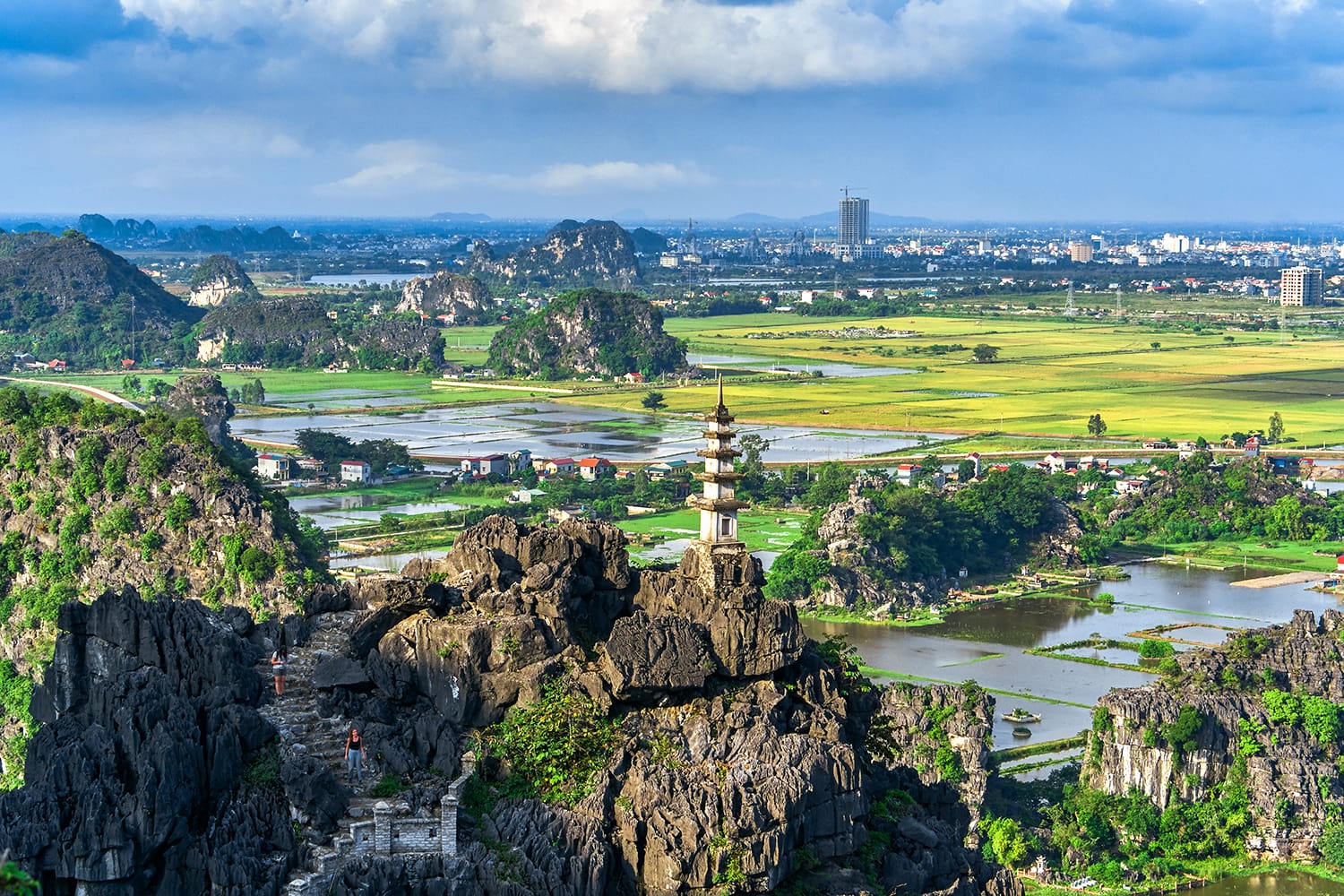 Hang Mua (Mua Cave mountain) sunset view in Ninh Binh, VietNam