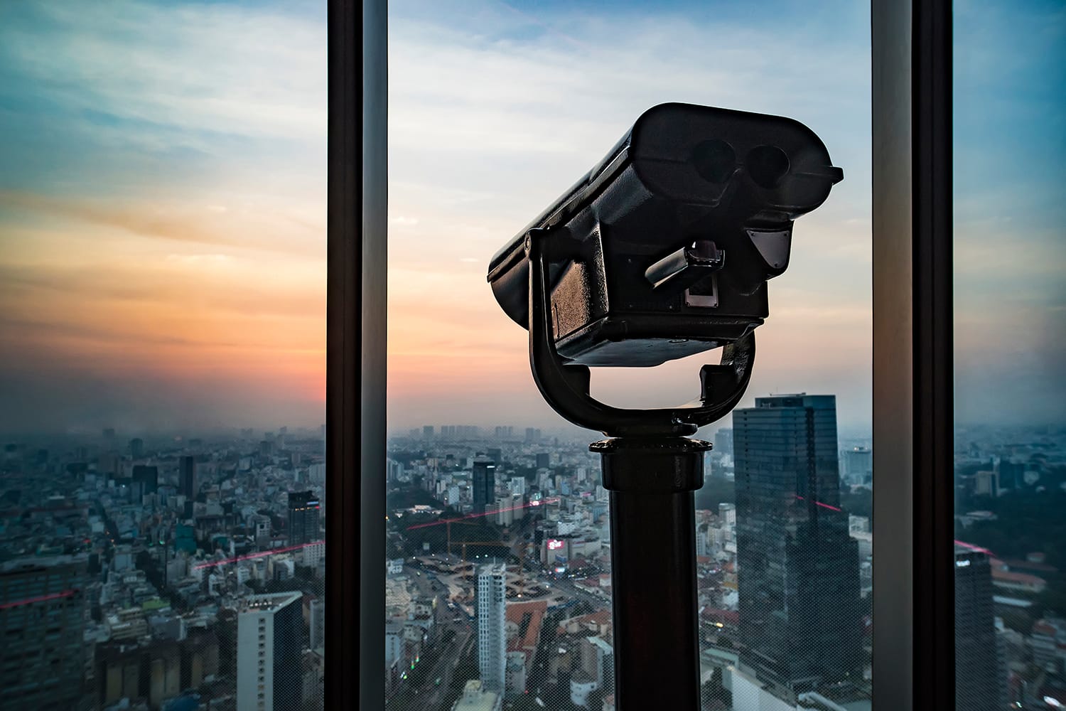 Observation deck at Bitexco Financial Tower in Ho Chi Minh City, Vietnam