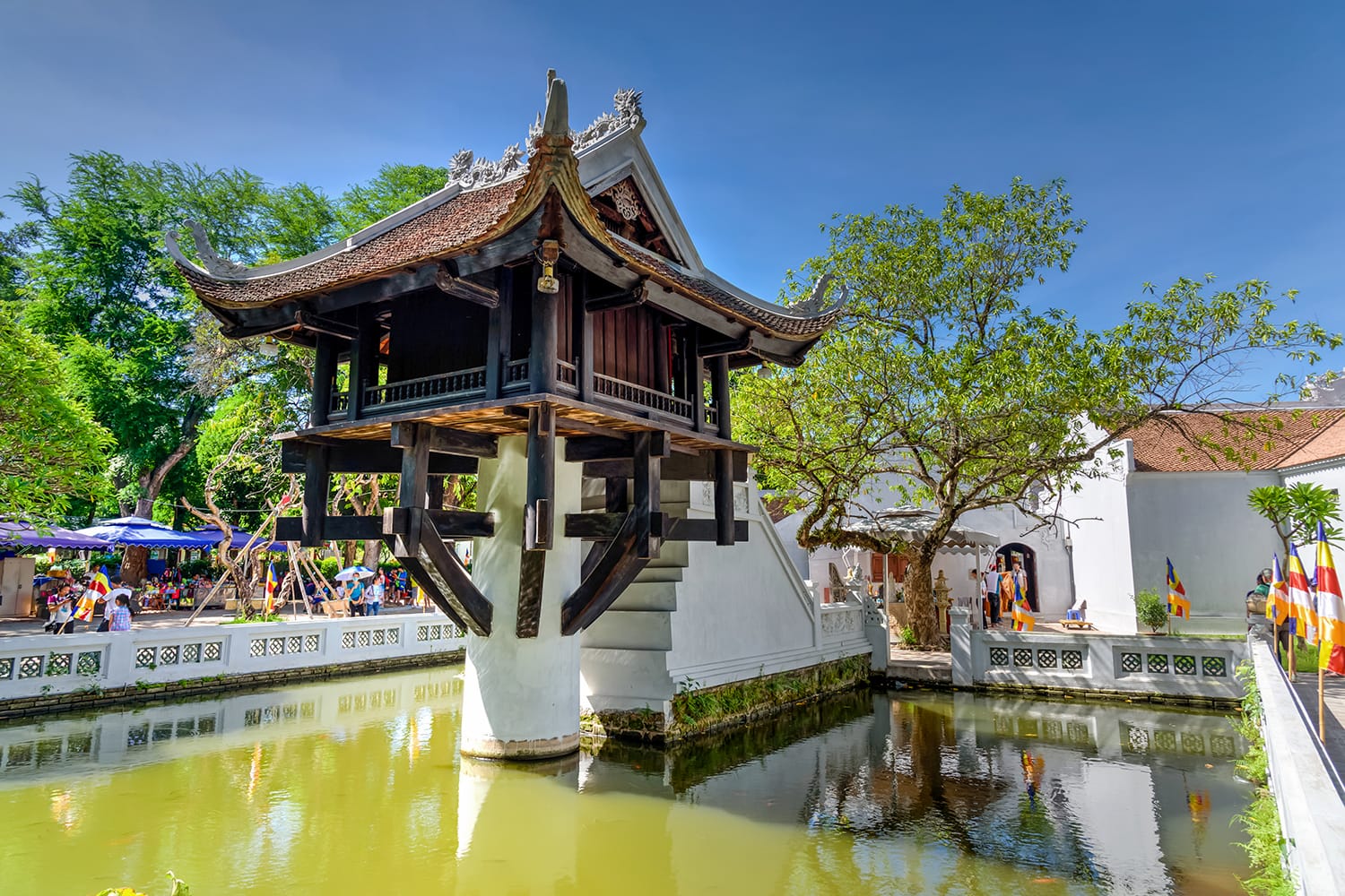 The One Pillar Pagoda in Hanoi, Vietnam