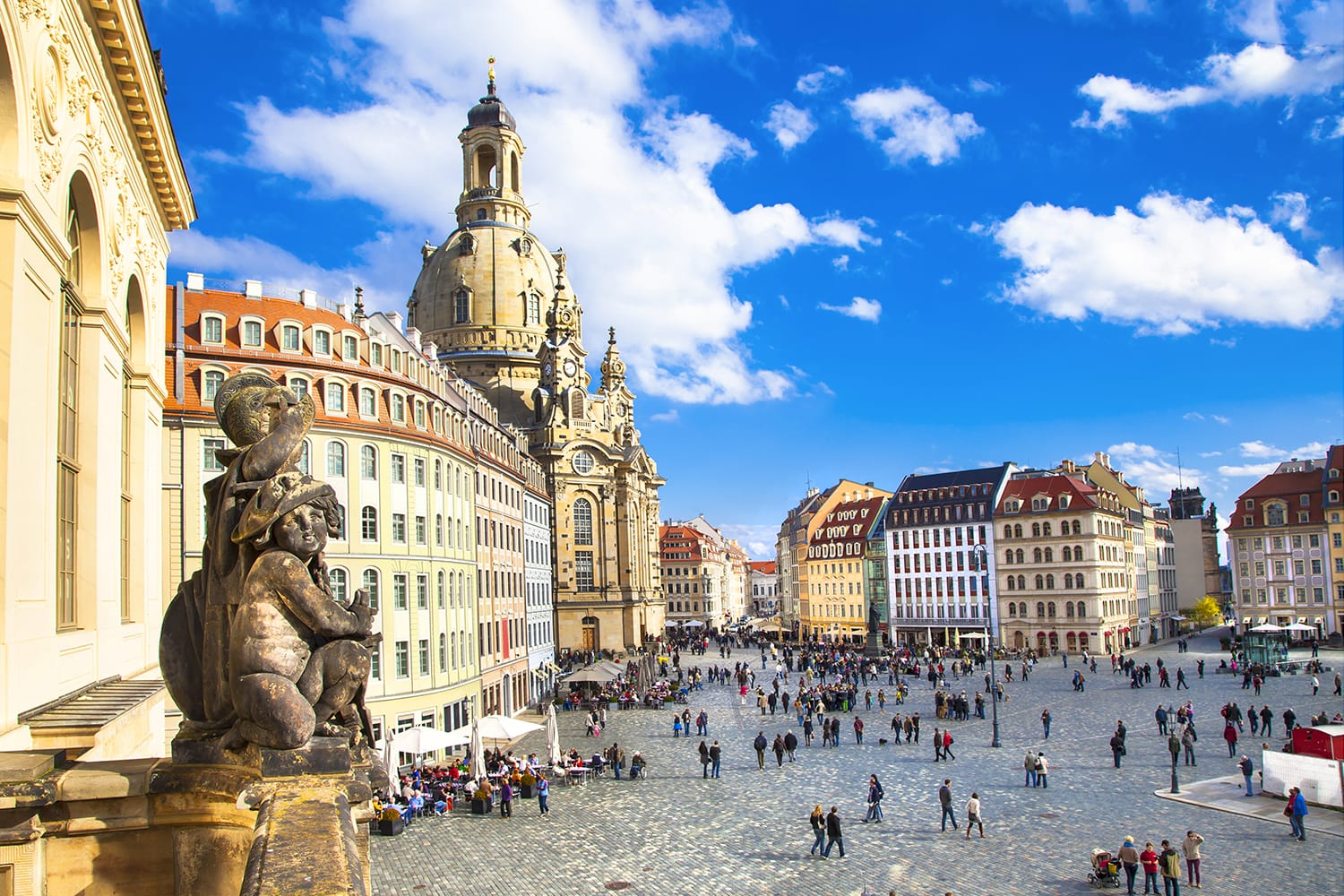 Neumarkt square in Dresden, Germany