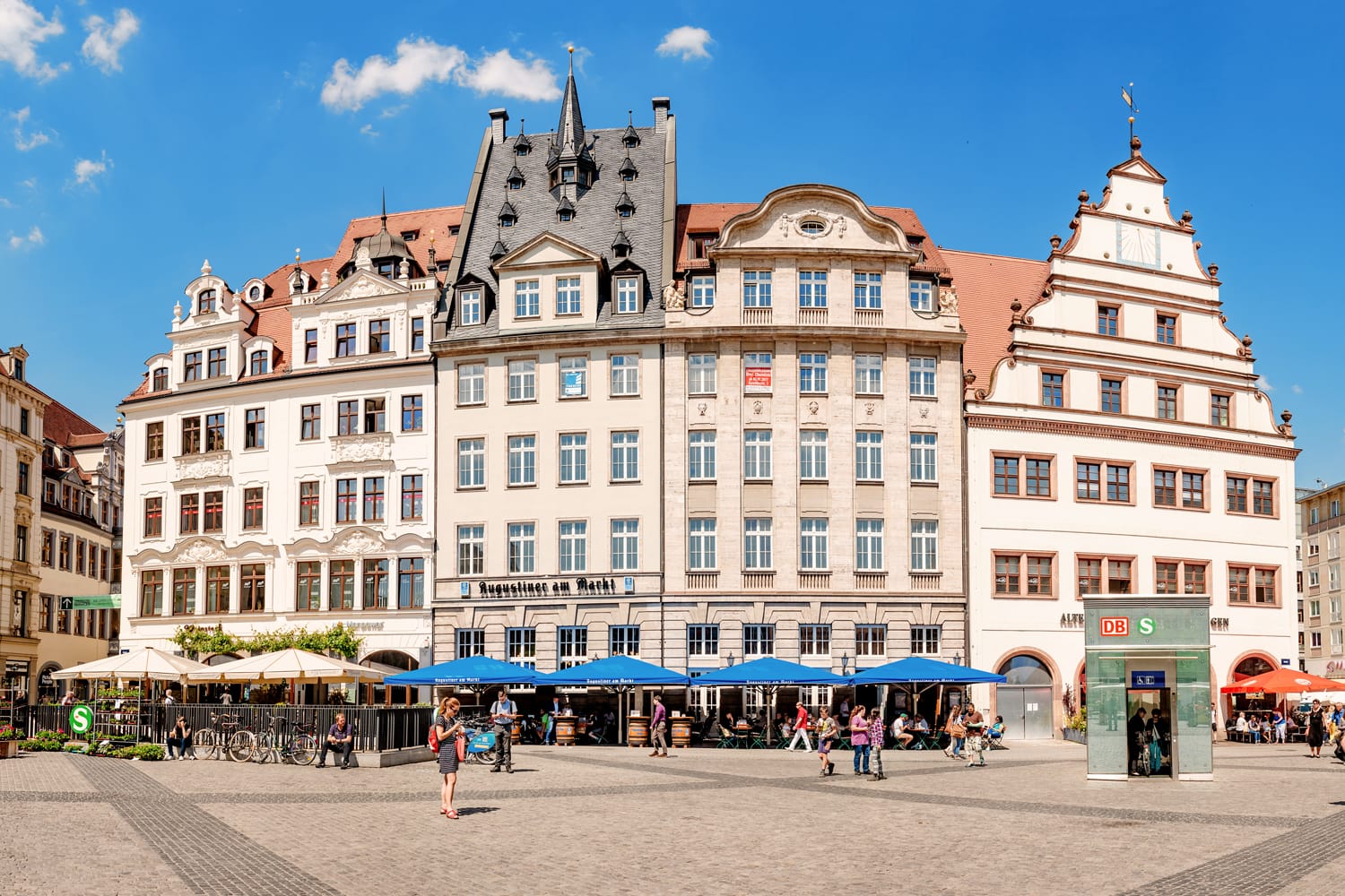 Markt Square in Leipzig, Germany