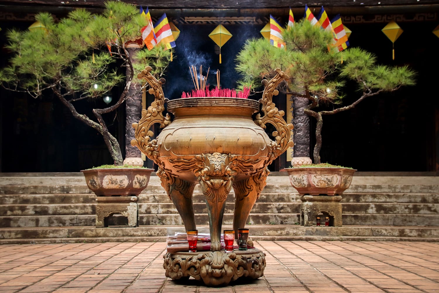 Tu Hieu Pagoda, an ancient yet still functioning buddhist temple and one of the tourist attraction in Hue, Vietnam
