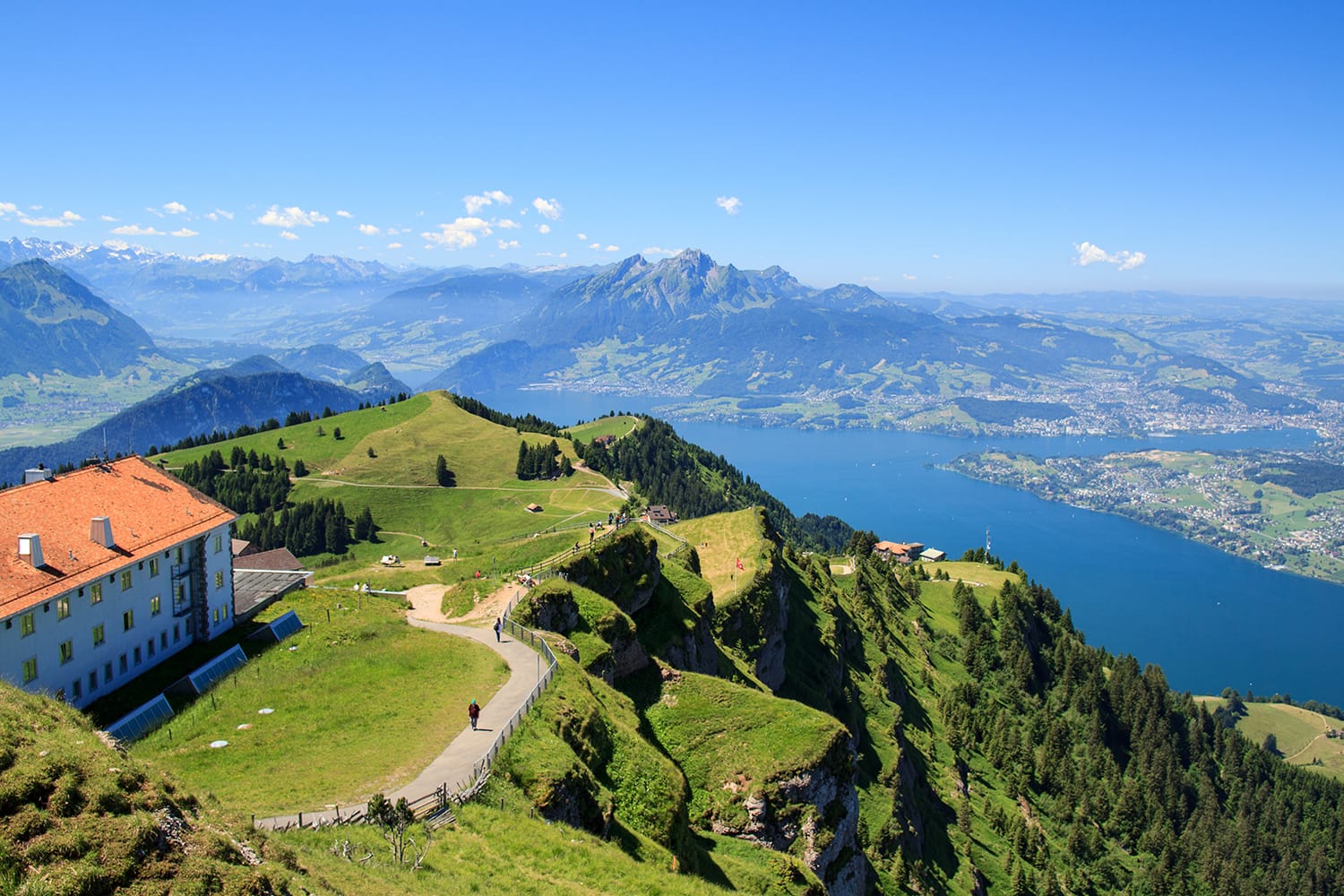 View from the Mount Rigi, Lucerne, Switzerland