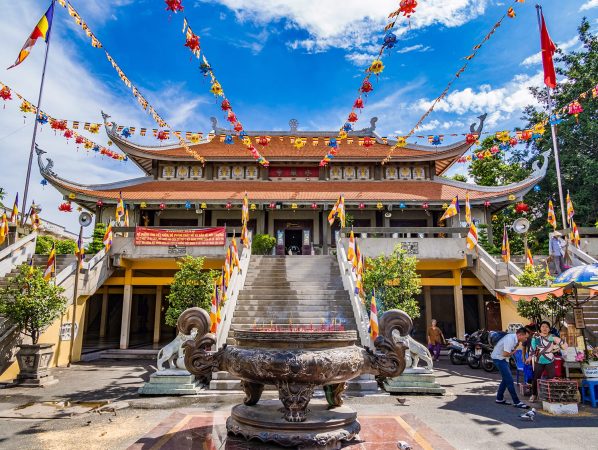 Vinh Nghiem Pagoda in Ho Chi Minh City, Vietnam