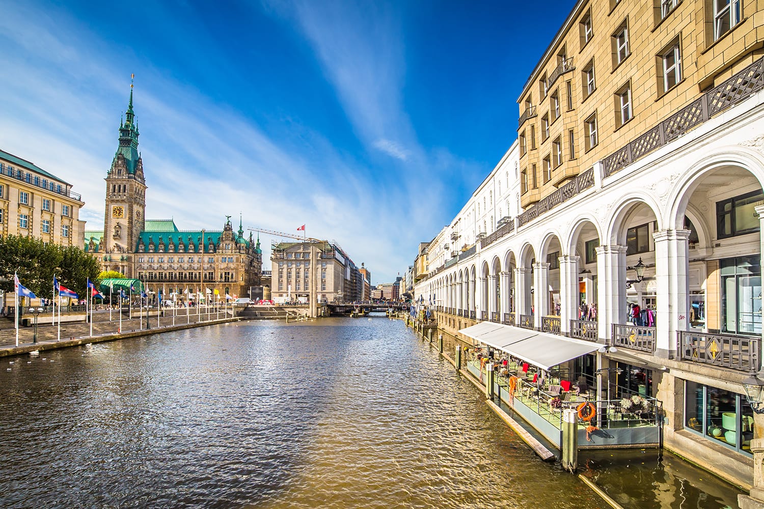 Alster Arcade in Hamburg, Germany