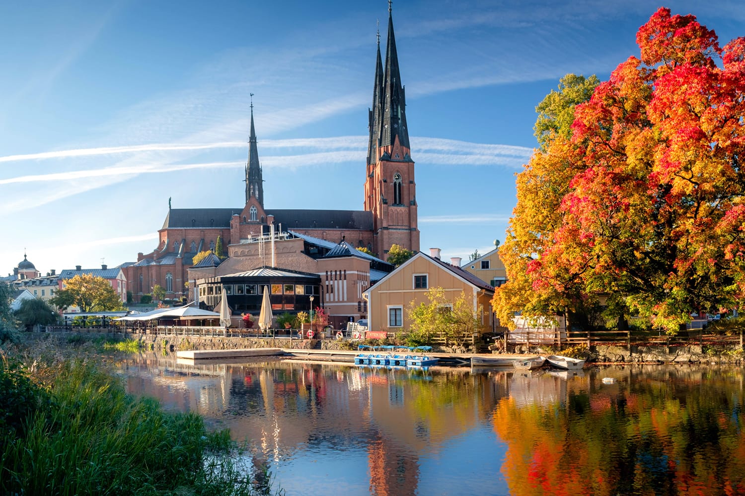 The cathedral of Uppsala in Sweden
