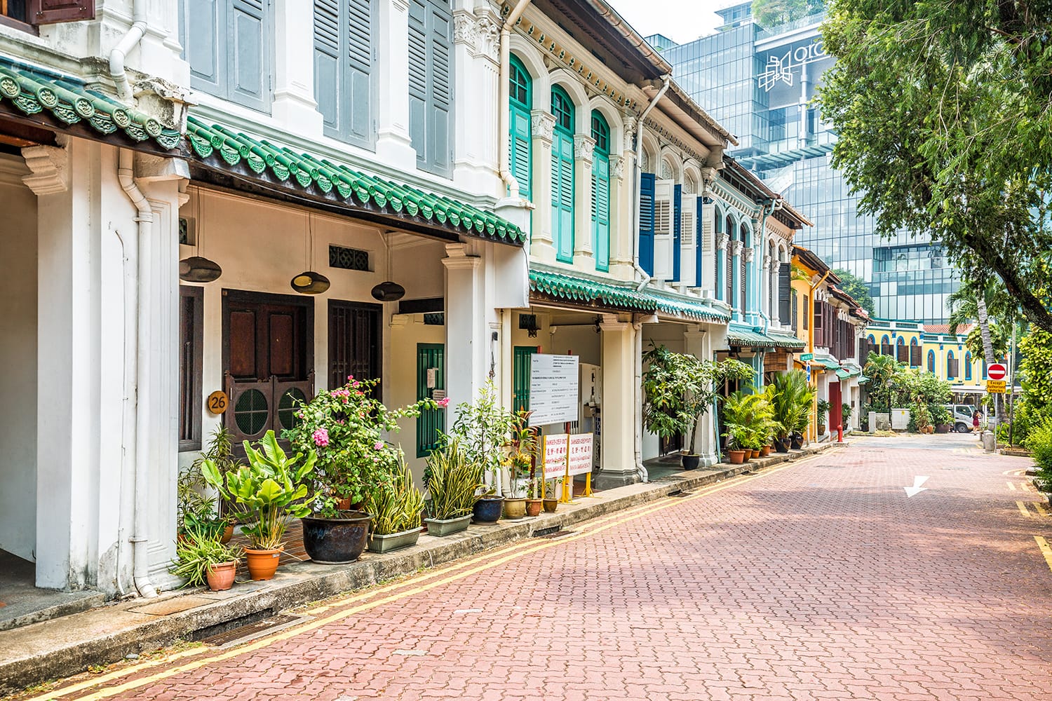 Emerald Hill Road in Singapore