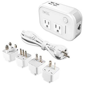 Foval Step Down Power Travel Converter/Adapter Combo 