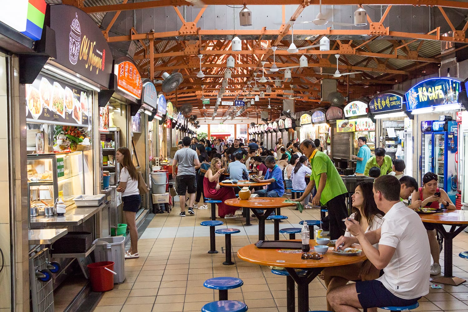 Maxwell Hawker Centre in Singapore