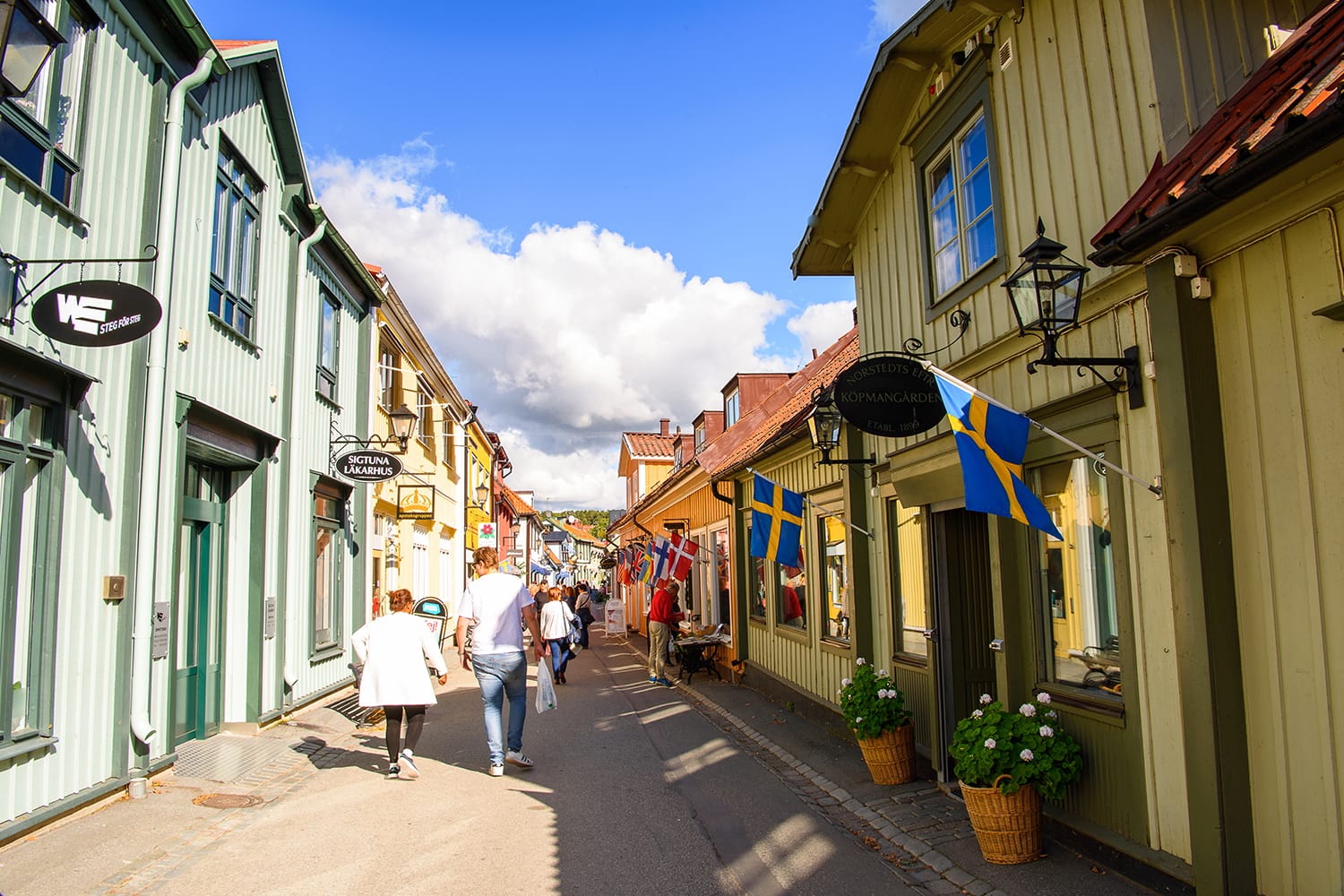 Architecture of Sigtuna, the oldest town in Sweden, having been founded in 980