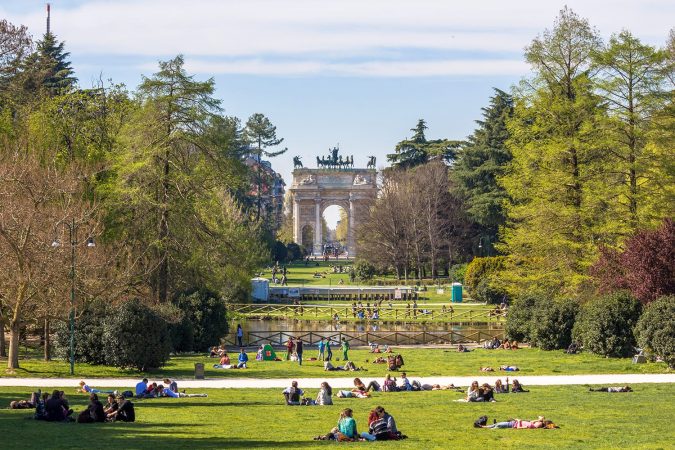 Parco Sempione (Simplon Park), Northwest Milan, Italy
