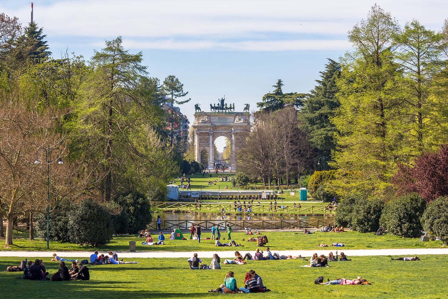 Parco Sempione (Simplon Park), Northwest Milan, Italy
