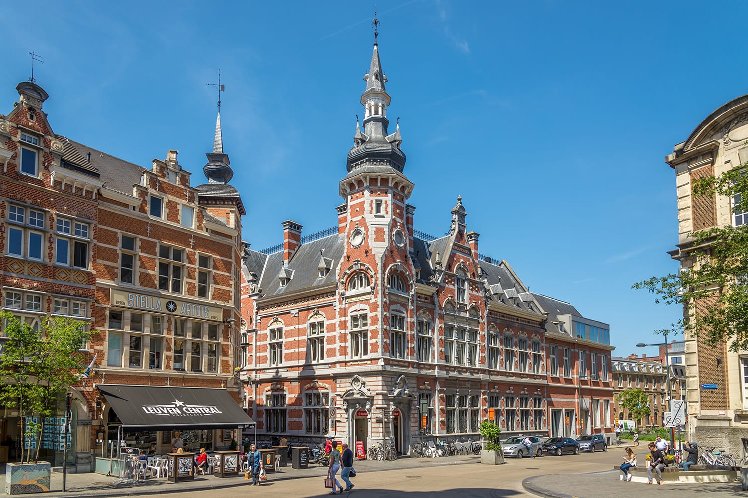 In the streets of Leuven, Belgium