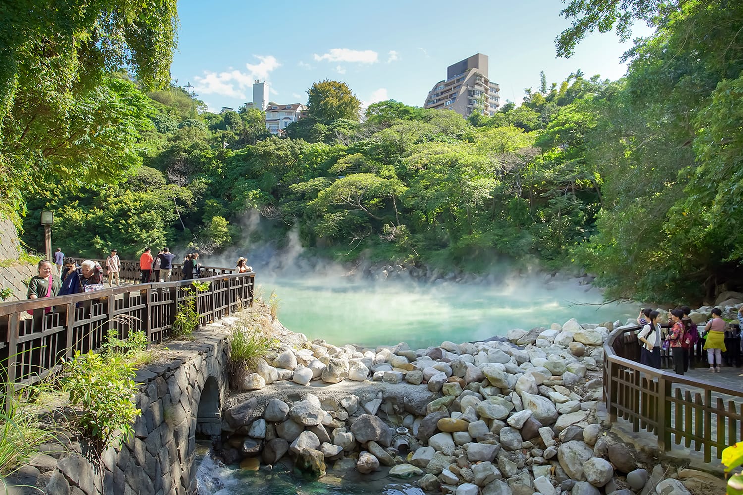 The famous Beitou Thermal Valley in Beitou Park, Taipei City, Taiwan