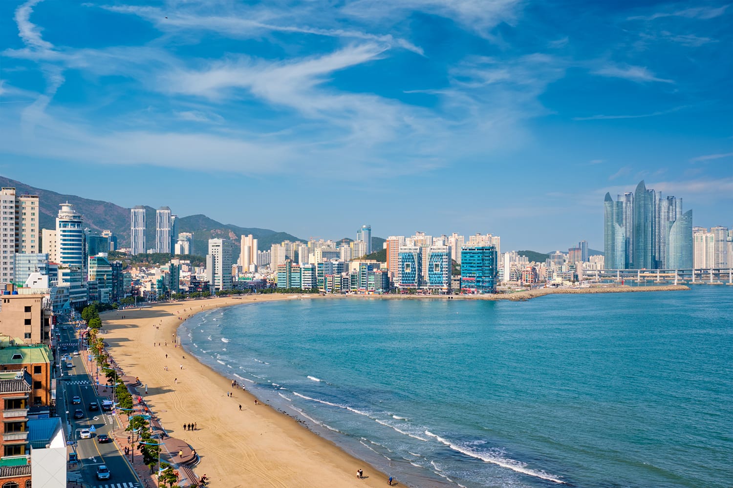 Gwangalli Beach in Busan, South Korea