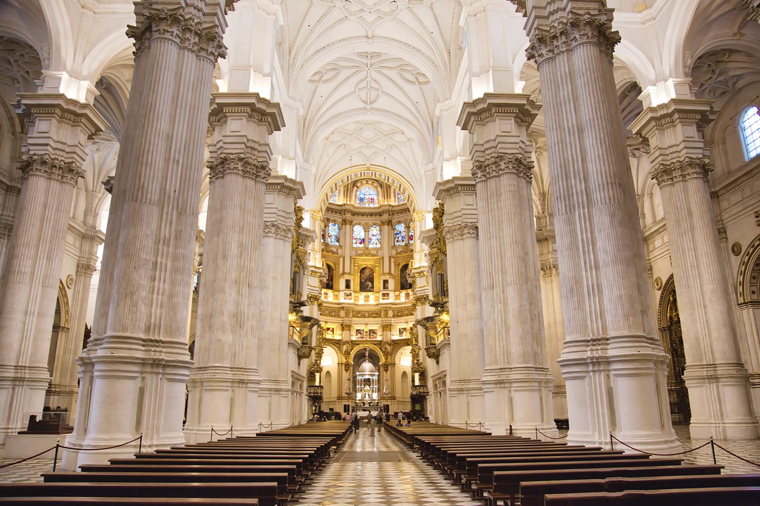Exquisite Interiors of landmark Granada Royal Cathedral, Spain