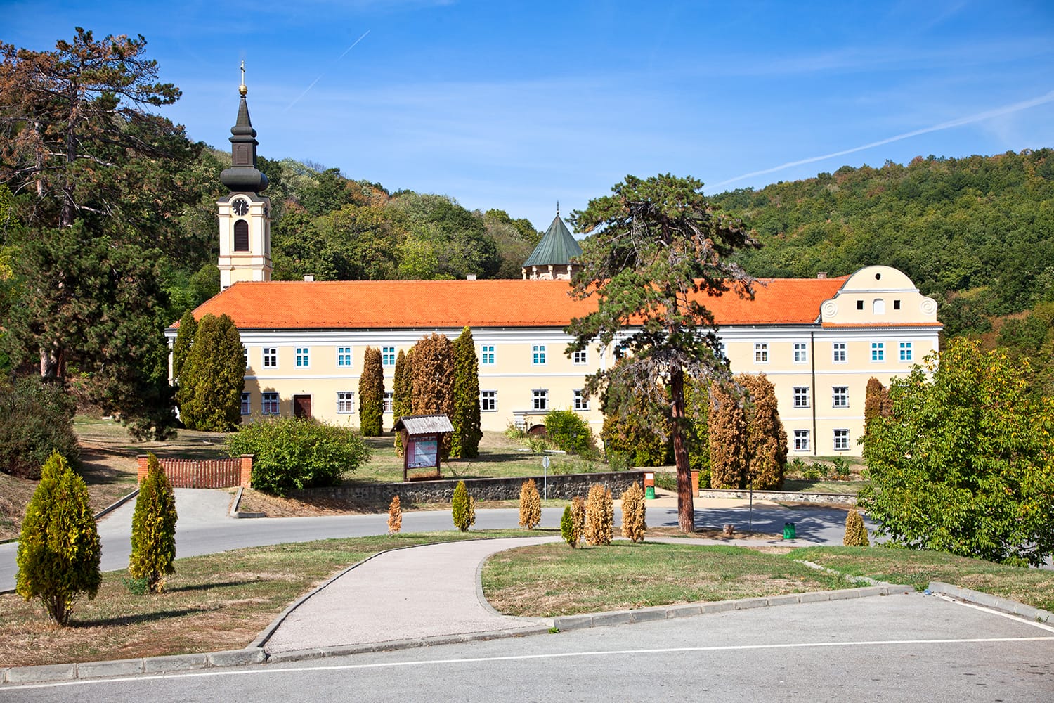 New Chopovo (Novo Hopovo) Monastery in Fruska Gora mountain in the province of Vojvodina, northern Serbia