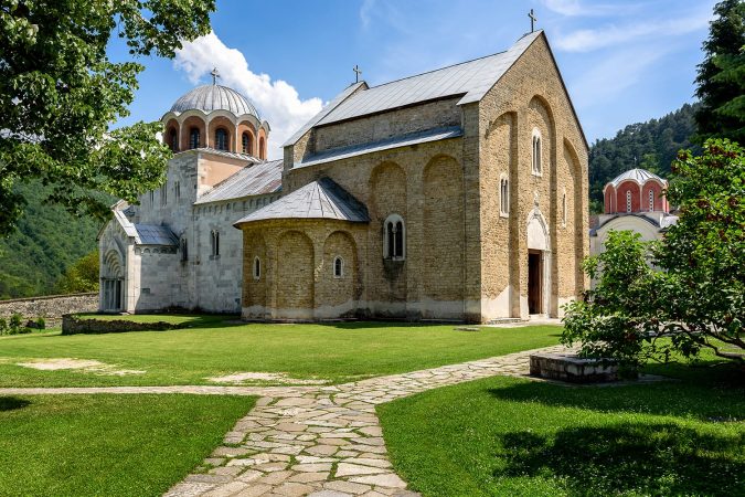 Studenica monastery, 12th-century Serbian orthodox monastery located near city of Kraljevo, Serbia