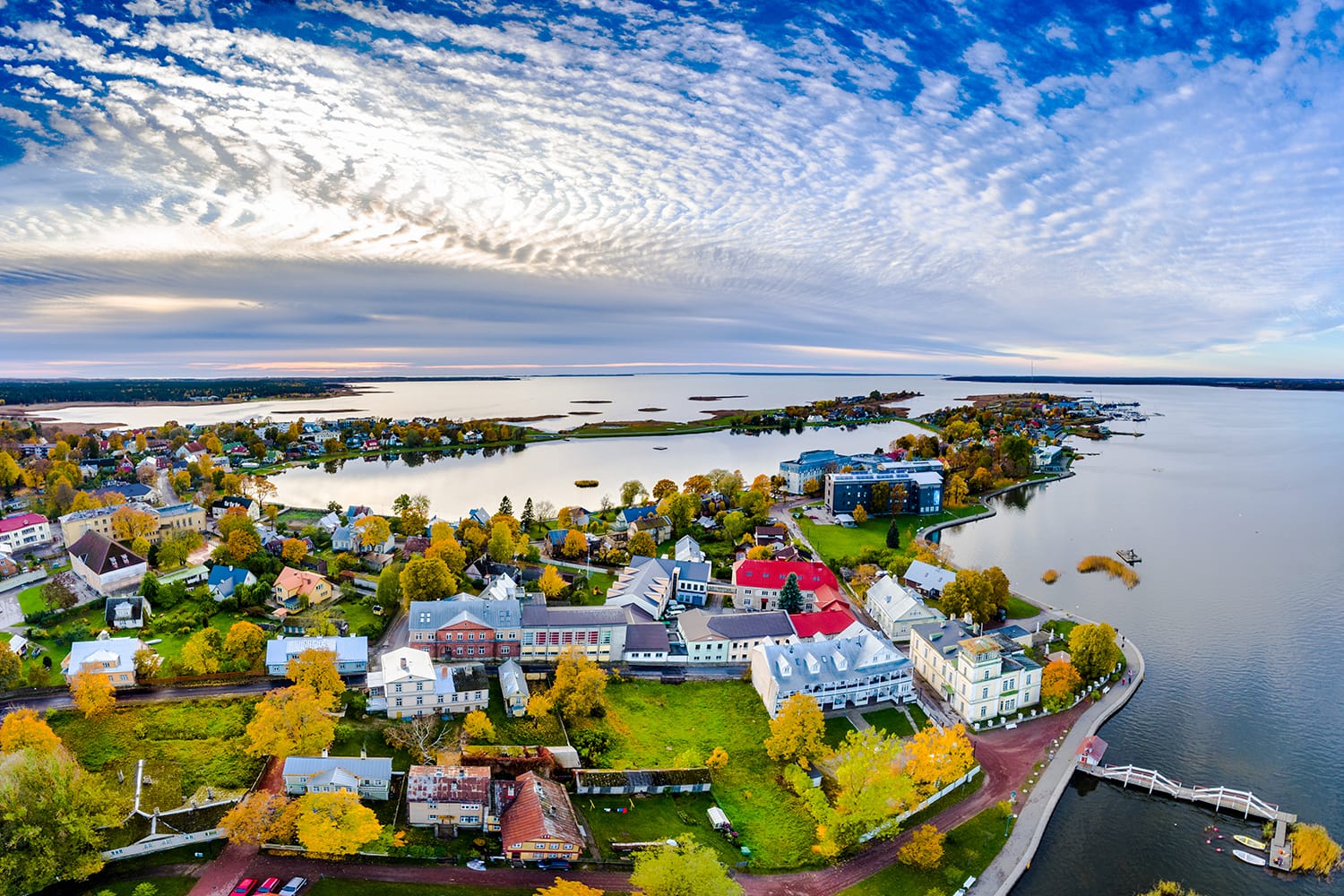 Aerial view of Haapsalu, Estonia