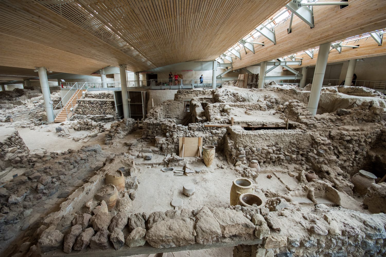 Akrotiri is an archaeological site from the Minoan Bronze Age on the Greek island of Santorini, Greece
