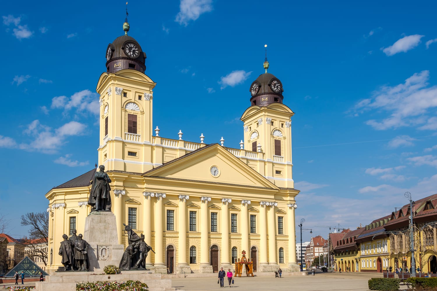 Great church at the place of Kossuth in Debrecen, Hungary