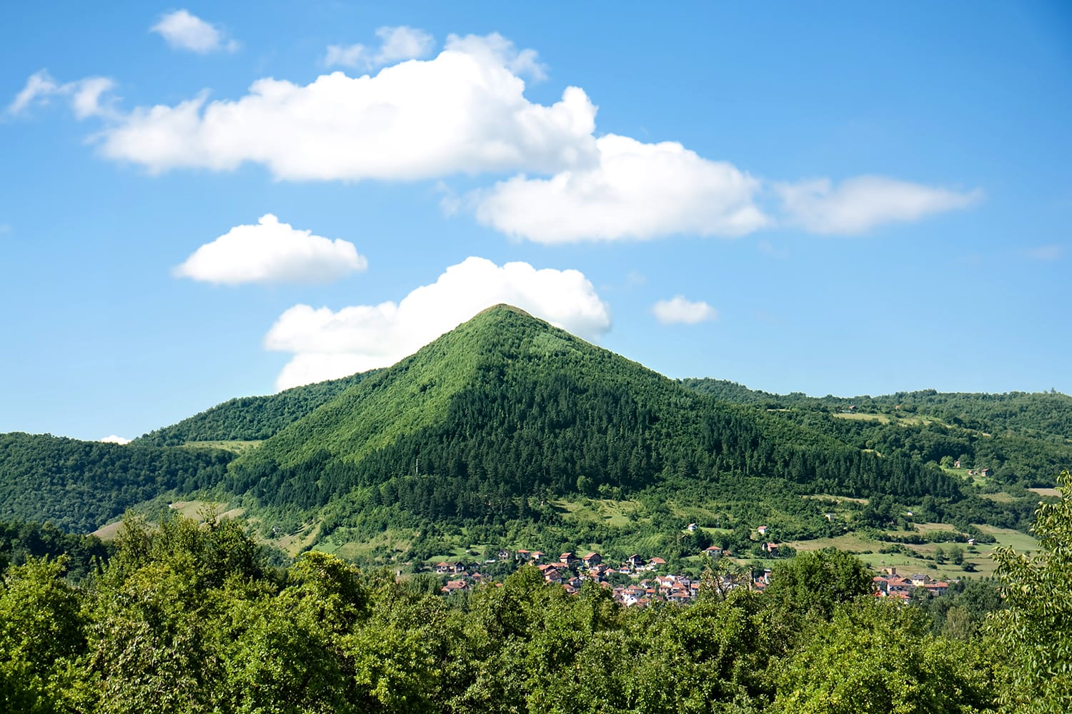 Bosnian pyramids, near the Visoko city, Bosnia and Herzegovina
