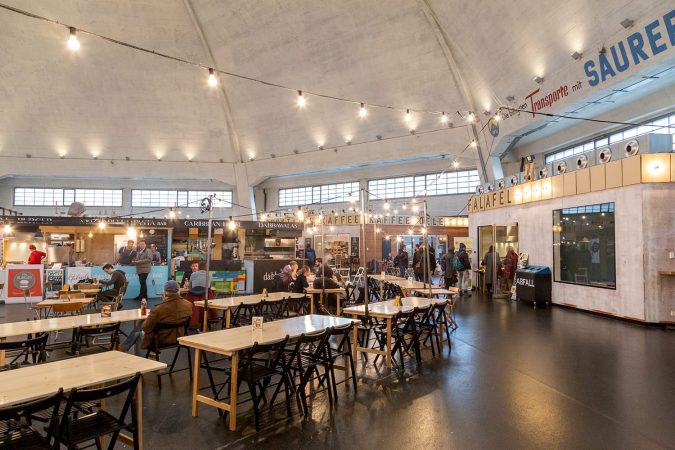 Market hall in Basel, Switzerland