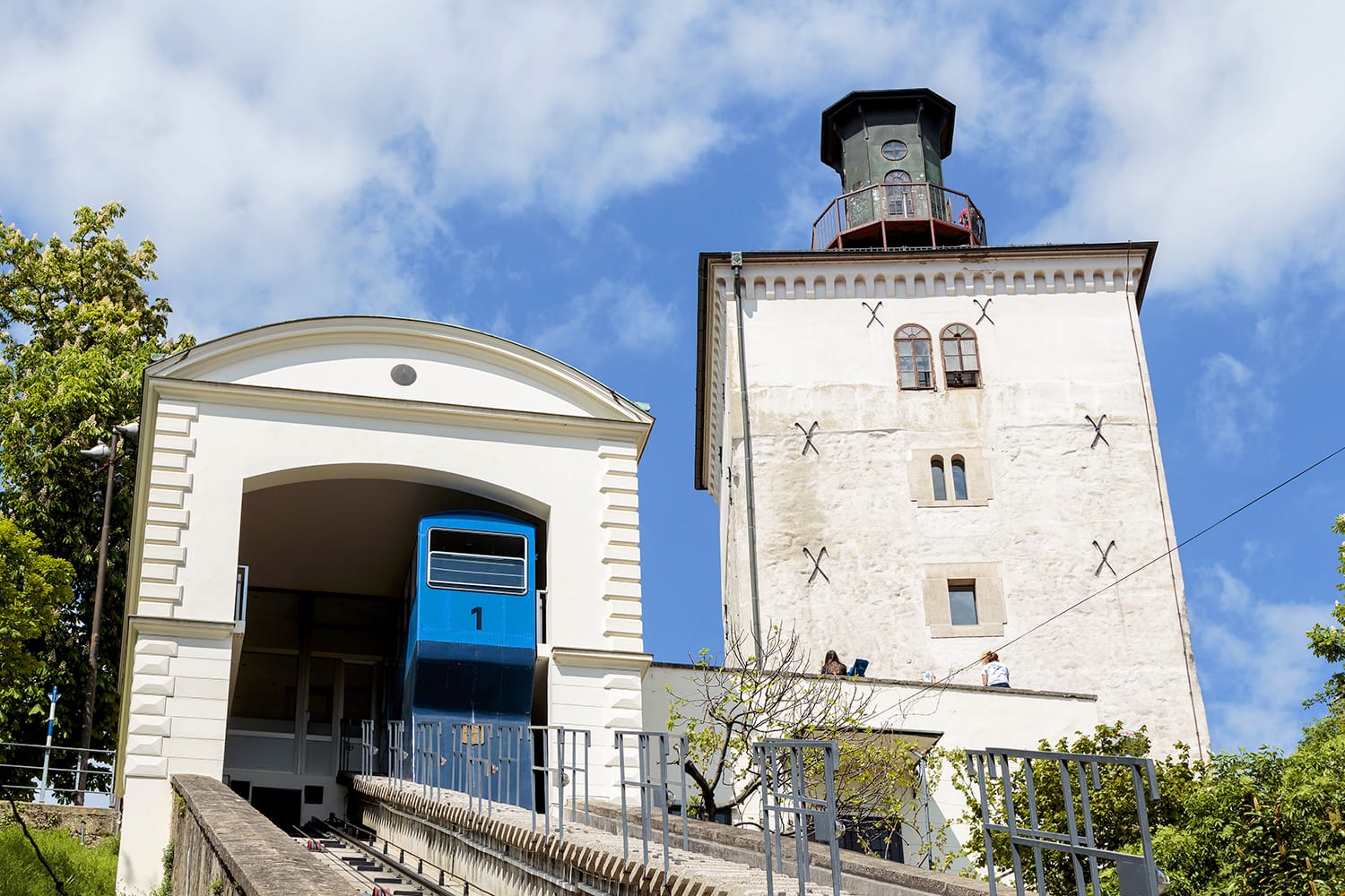 The Zagreb funicular is one of many tourist attractions in Zagreb, Croatia. It is one of the shortest funiculars in the world; the length of the track is 66 meters.
