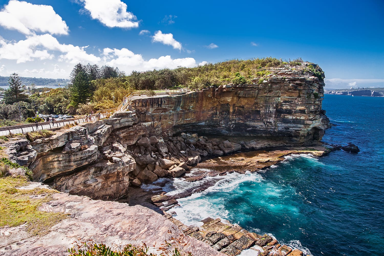 The Gap at Watsons Bay in Sydney on suny day, Australia.