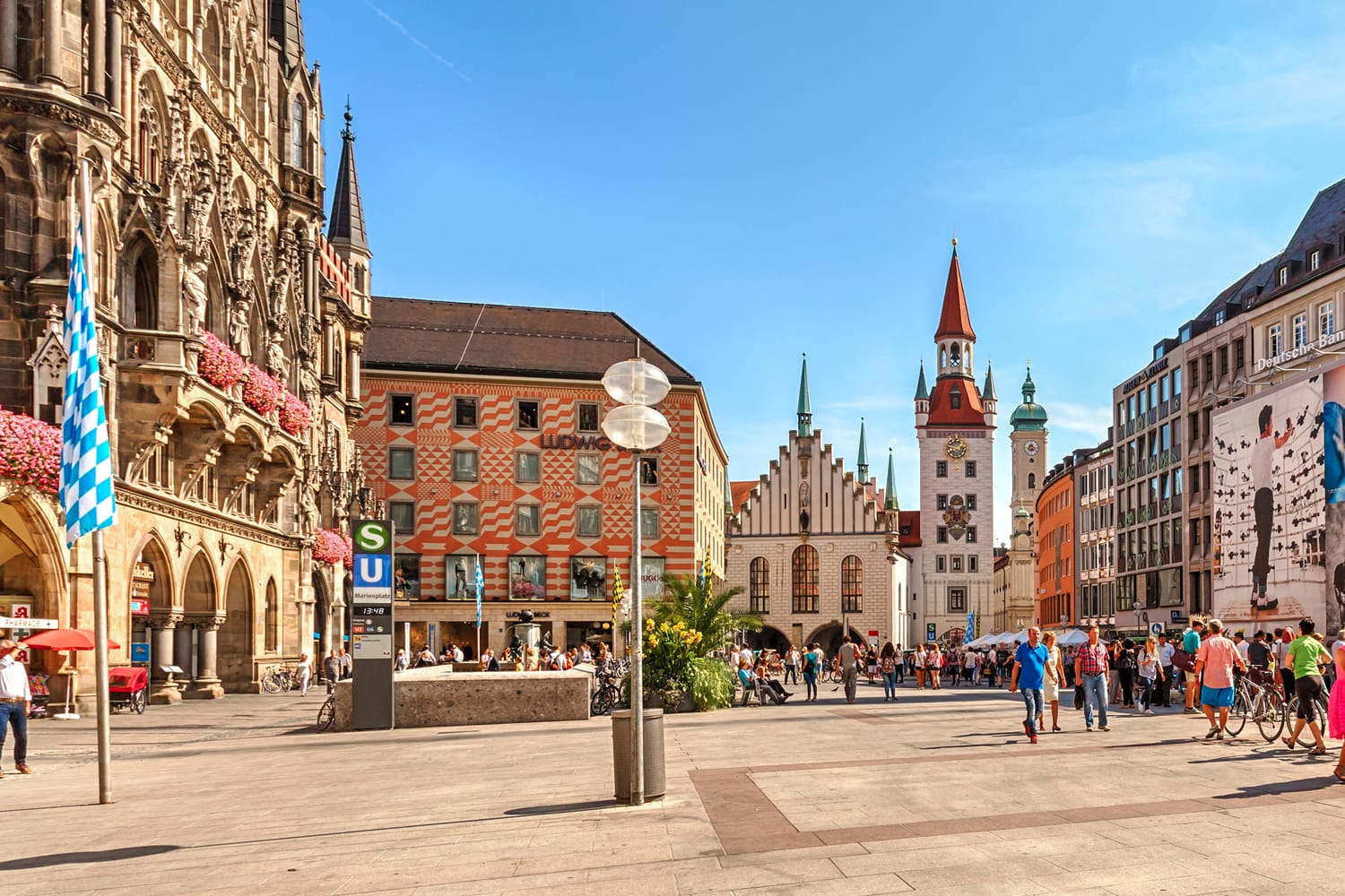 Marienplatz in Munich, Germany