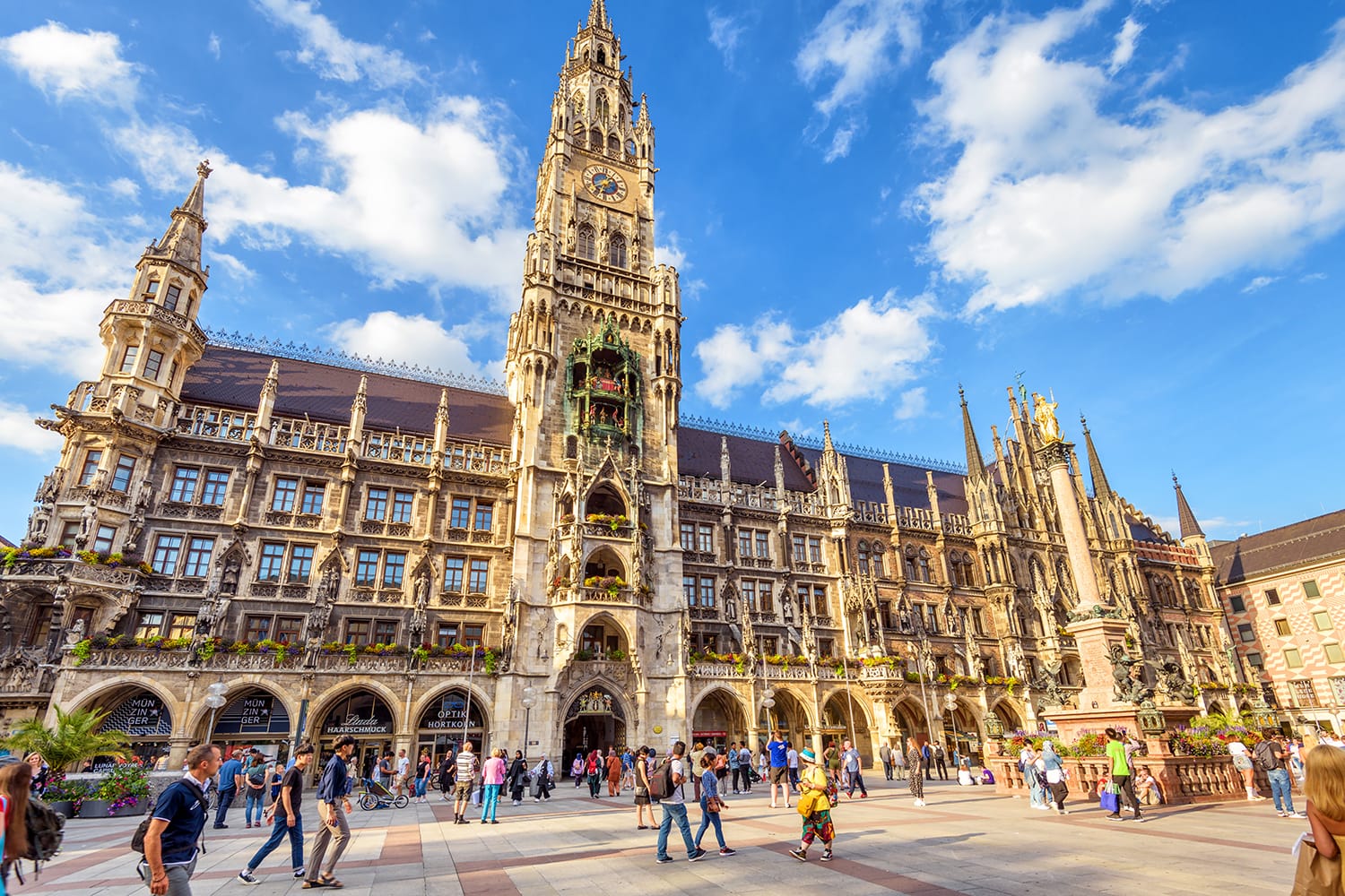 Town Hall on Marienplatz in Munich, Germany