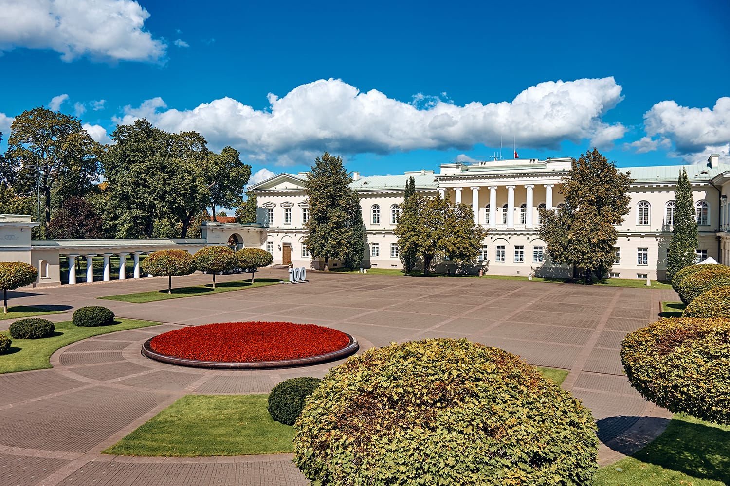 The Exterior of Presidential Palace in Vilnius, Lithuania