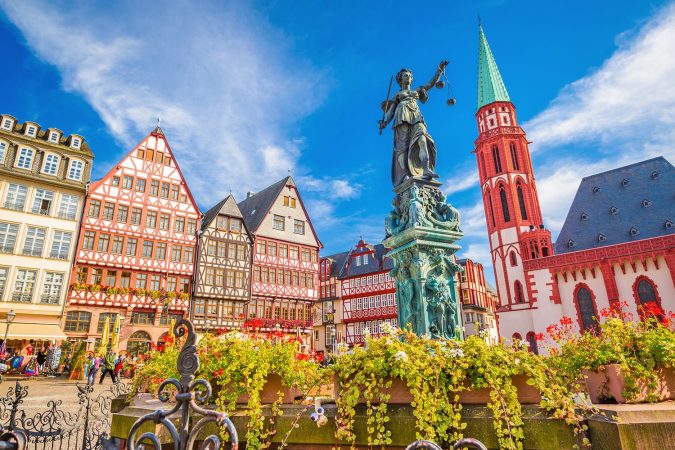 Romerberg in Frankfurt, Germany