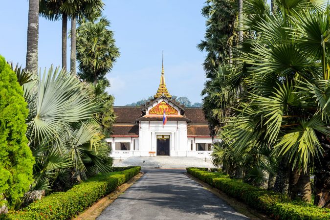 Royal Palace Haw kham of the National museum complex of Luang Prabang, Laos.