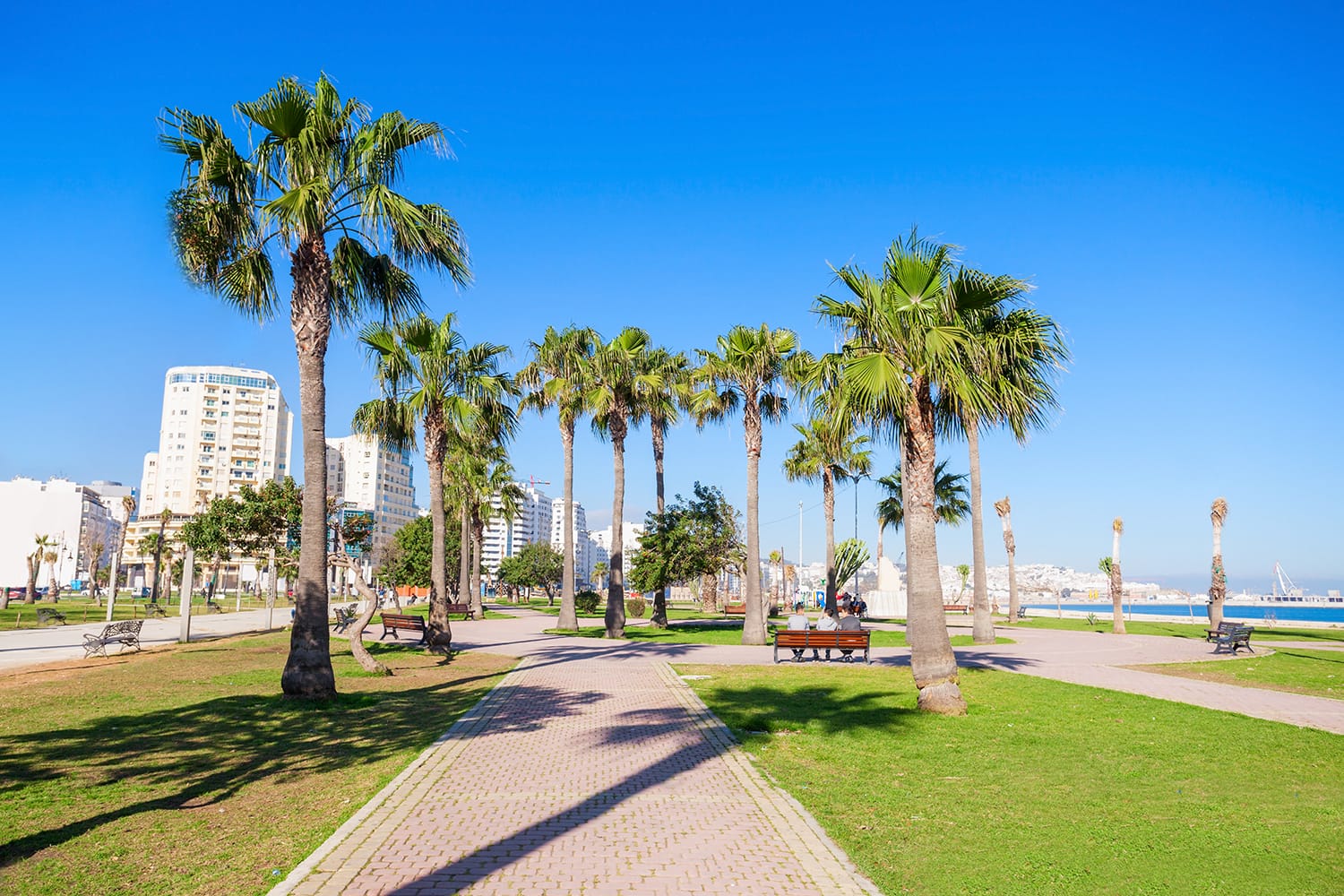 Seafront in Tangier, Morocco