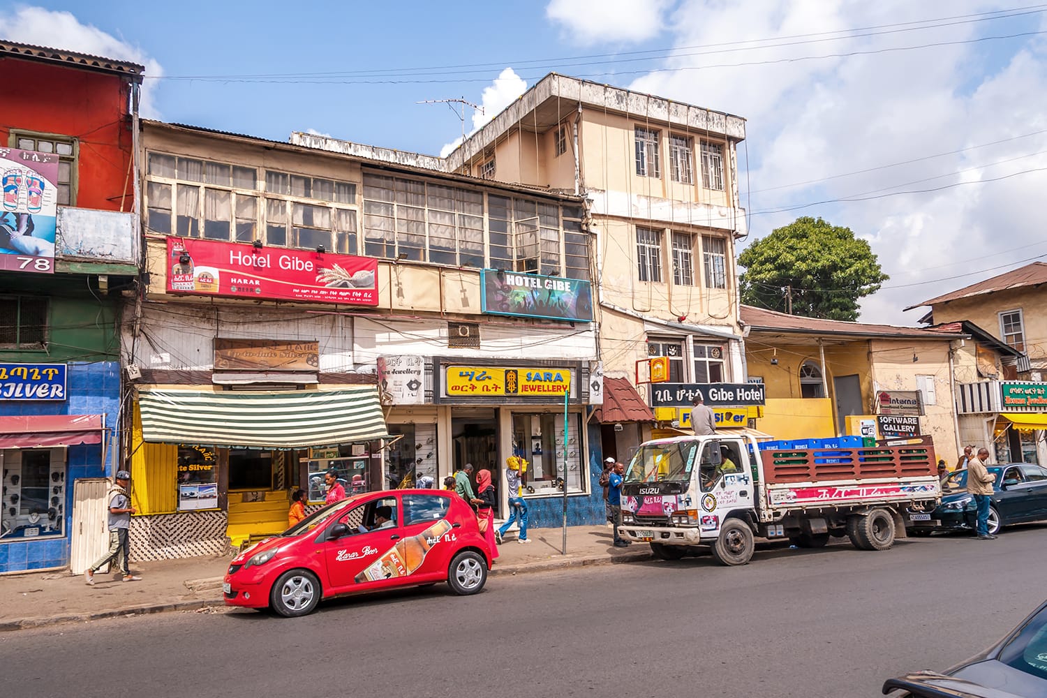 In the streets of Addis Ababa, Ethiopia