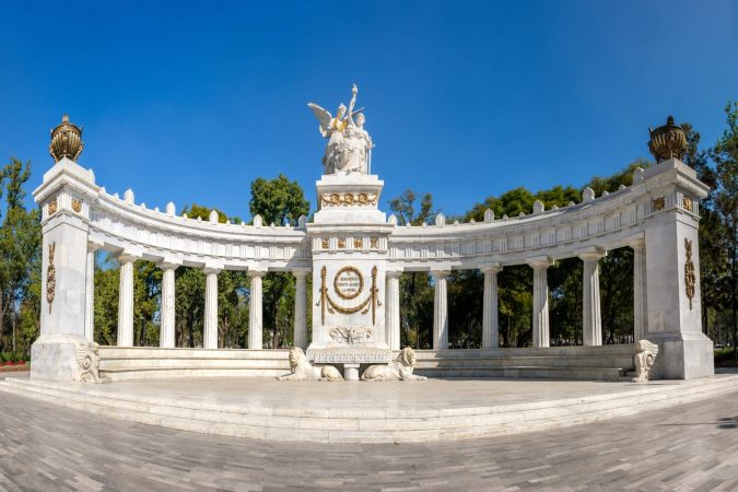 The Juarez Hemicycle at Alameda Park in Mexico City