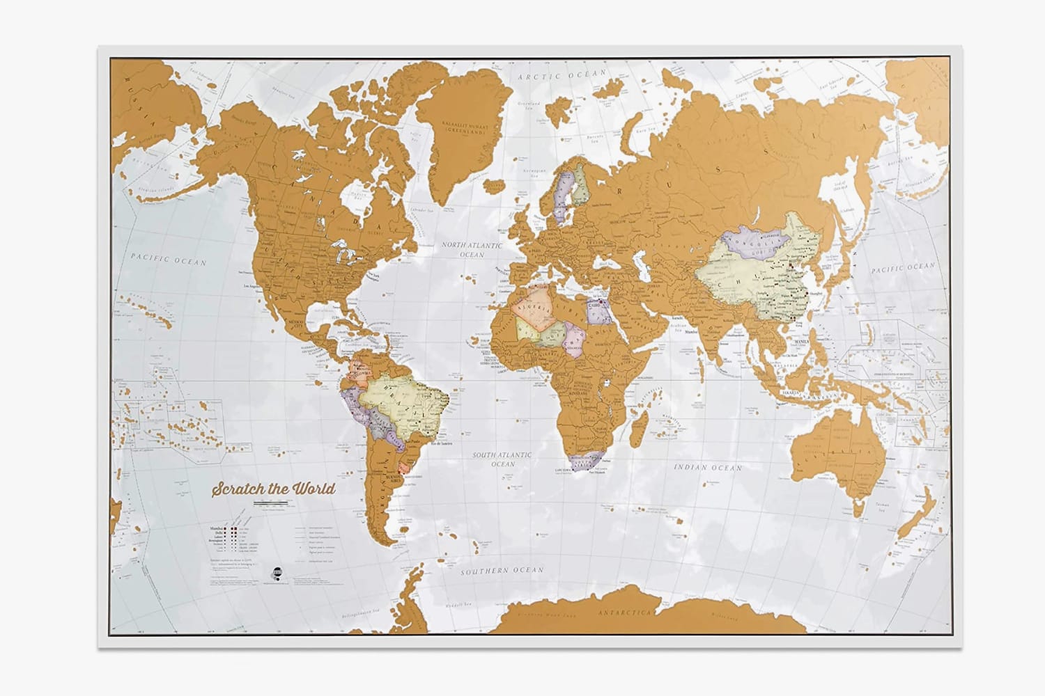 Scratch Off World Map