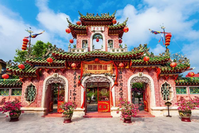 Fukian Assembly Hall or Phuc Kien in the Hoi An ancient town in Quang Nam Province of Vietnam