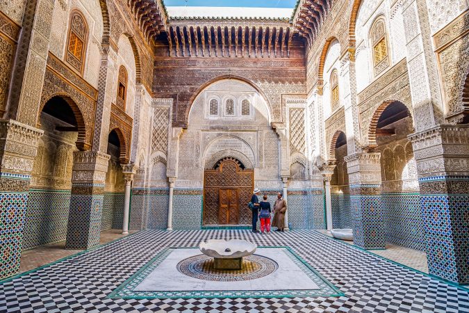 The Al-Attarine Madrasa is a madrasa in Fez medina in Morocco