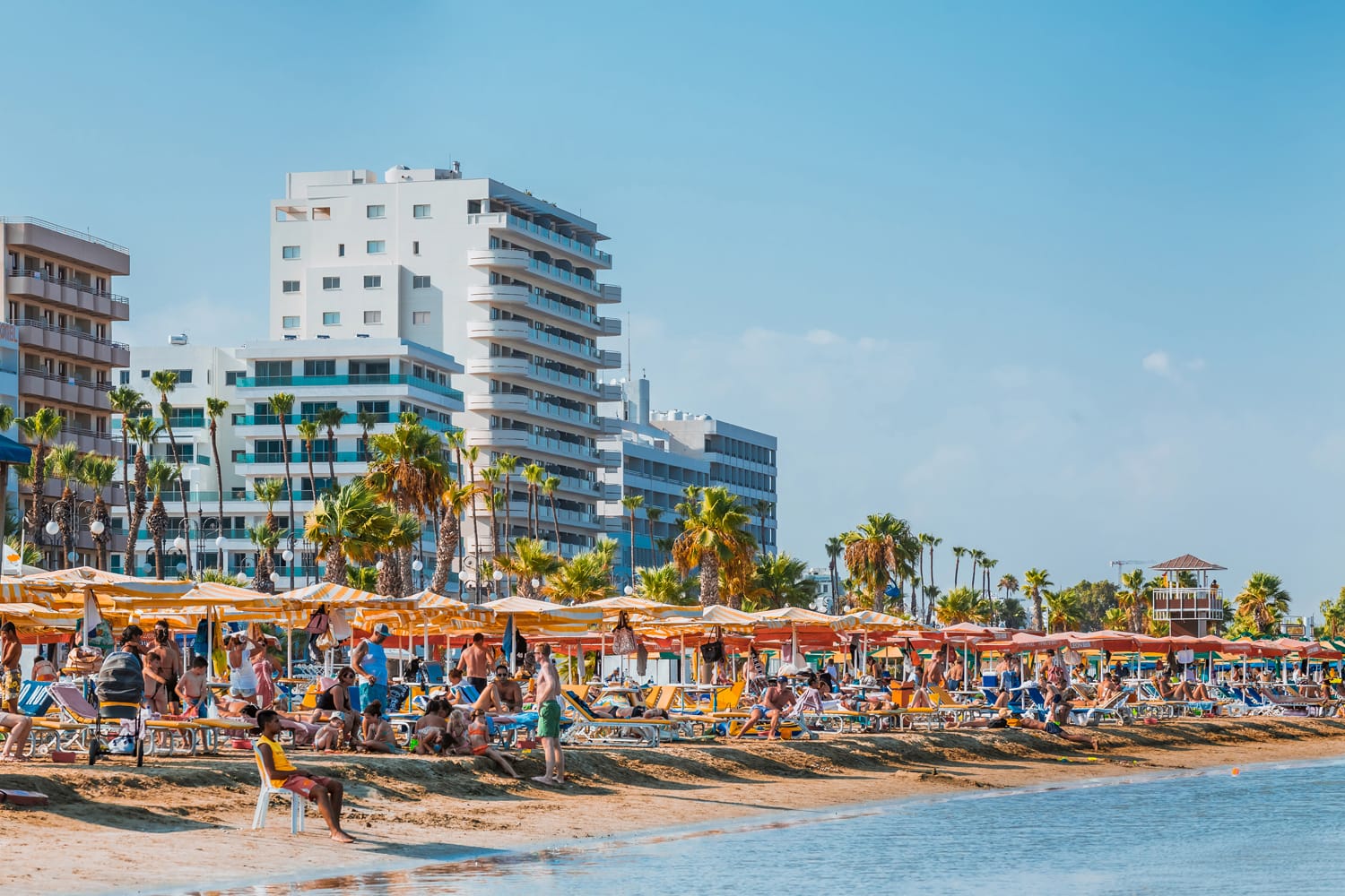Beach in Larnaca, Cyprus