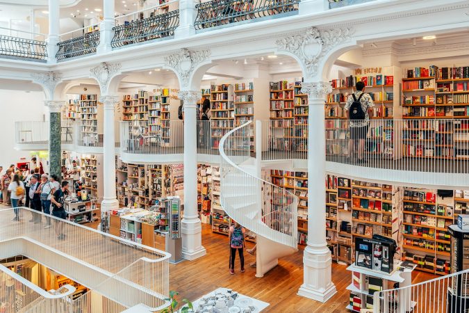 Famous Bookstore, Carturesti Carusel in Bucharest, Romania