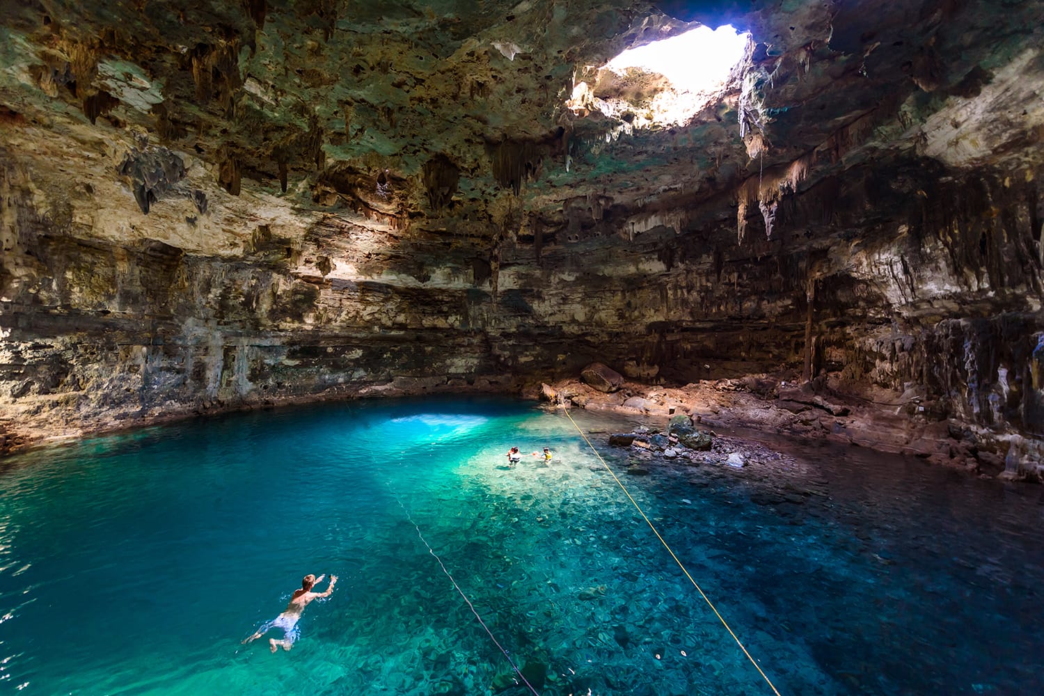 Cenote Samula Dzitnup near Valladolid, Yucatan, Mexico