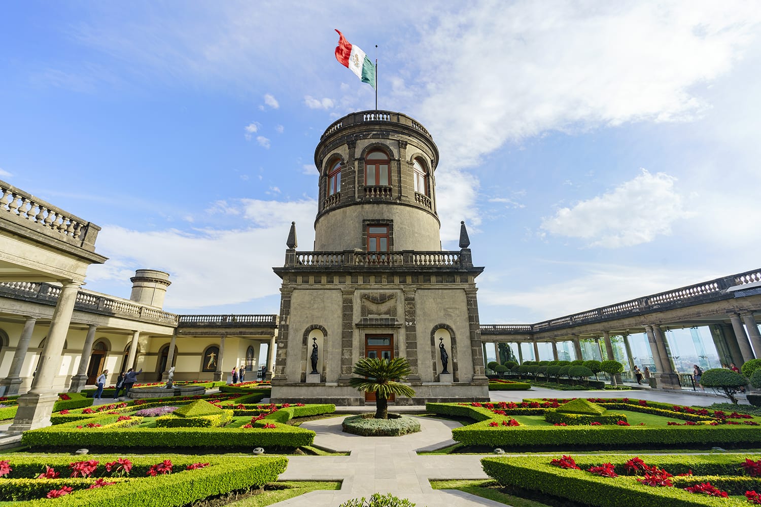 Garden at the Chapultepec castle - Mexico City, Mexico